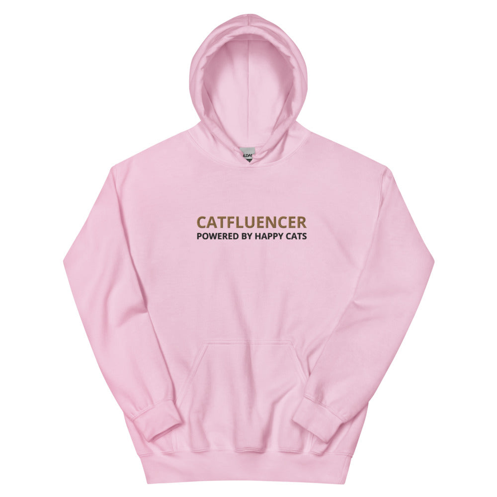 Luchtige Catfluencer Hoodie met geborduurd logo